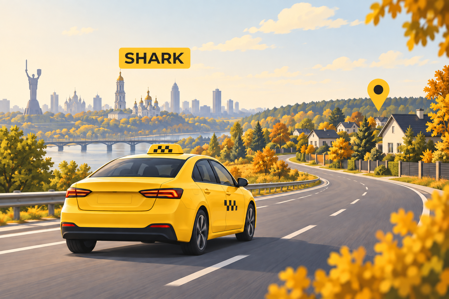 Taxi from Kyiv to the surrounding region: planning your trip